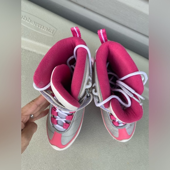 VIC Frost Recreational Ice Skates, Junior/Girls, White/Pink, Size Y13 - Picture 9 of 10